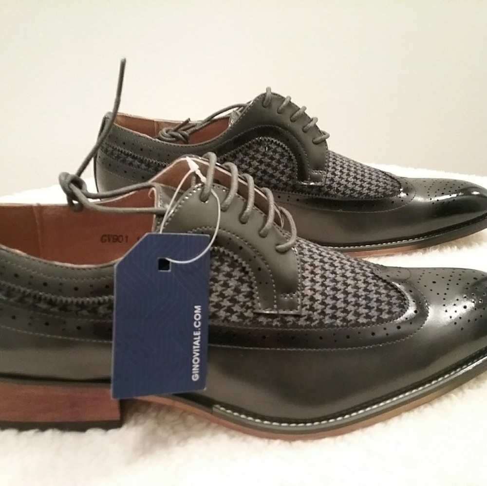Gino Vitale Brogue 2 Tone Shoes - Size 10 1/2